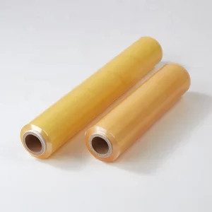 Custom Static Cling PVC Film Roll Butter Paper Wrap For Food Containers Food Wrapping Cling Wrap Film Easy Food Wrapping