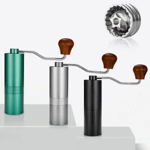 Manual Coffee Grinder Al-Alloy Body 420 Stainless Steel Burr Portable