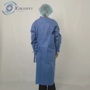 Batas de aislamiento impermeables y transpirables para personal médico, consumibles médicos desechables, batas quirúrgicas adhesivas