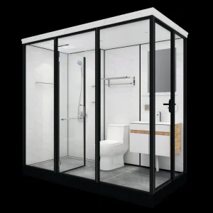 Home Hotel Modular Pod Prefabricated Shower Toilet Cabin Units Kitchen Compact Small Prefab smc Bathroom Unit With Tub