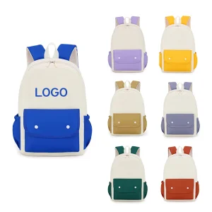 Custom Logo Leisure Pastel Color Oxford Primary Student School Shoulder Bag fashion Sports Backpack for Teenager