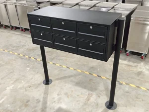 Buzón moderno con cerradura de llave resistente a la intemperie para uso residencial y comercial