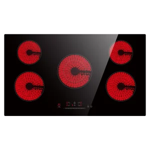 Home Appliance Electric Ceramic Stove Infrared Cooker Built-in 5 Burner Induction Cooktop