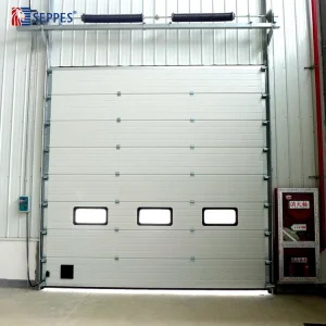 Steel Heat Insulated Panel Vertical Lift Sectional Overhead Industrial Door