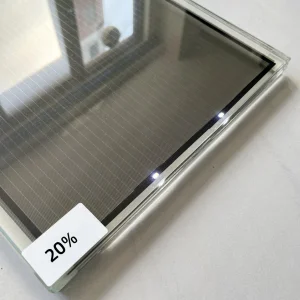 Hot Sales Cdte Thin Film Photovoltaic Solar Power Glass BIPV Double Glass Panel for Building Cadmium Telluride PV Glass Transparent