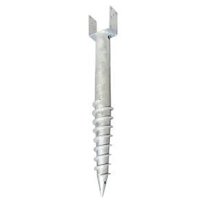 No Dig Ground Anchor – Screw in Post Stake Fits Standard 4X4 Post (3.5" X 3.5" Inch) – Great for Mailbox Posts and Fence Posts