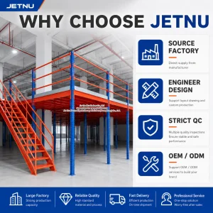 Custom Steel Loft Mezzanine Platform Racking