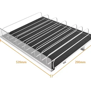 Small MOQ Light Duty Style Metallic Gravity Flow System Shelf Roller Trays