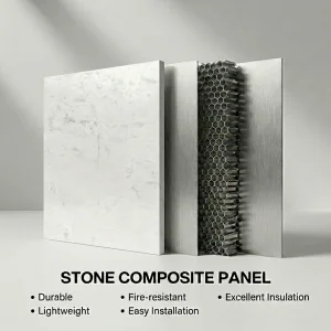 High Quality Fireproof Heat Insulated Stone Honeycomb Panels