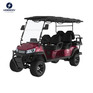 Eco-Friendly 48V 5kw Cool Electric Golf Carts Customized ODM Golf Cart Cover 4 Seater with 2 Seater Roof
