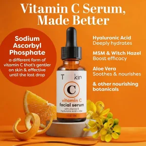 Sérum de Vitamina C Trkin para o Rosto - Sérum Facial Antienvelhecimento