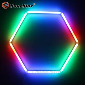 Easy Installation Popular Color Changing RGB Hexagon LED Lighting System Use for Hotel Stage Party Night Club LED Lights
