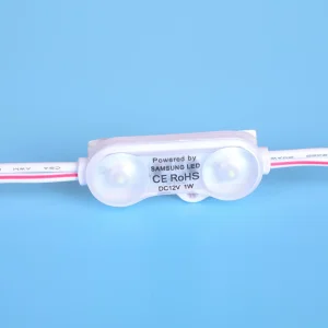 3meter 45*10mm White Light 5years Warranty IP68 1watt Low Voltage DC12V 2LEDs Waterproof with Lens Advertising Sign SMD 2835 LED Module