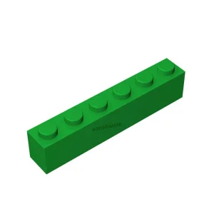 Classic Building Blocks Interlocking 1x6 Brick MOC Custom Loose Parts Premium ABS Plastic Kids Educational Creative Game Set