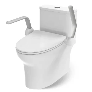 Heinsy Medical Toilet Handrail Railing Helper for Elderly, Handicap, Disabled, Seniors - Bariatric Assist Handrail Grab Bar