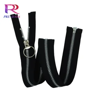 Aluminum Silver Metal Zipper