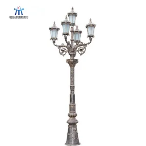 15ft 16ft 17ft 18ft European New Type Outdoor Decorative Led Garden Lights Pole Light Garden Lawn Lamps Lighting