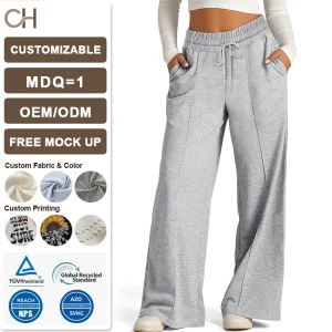 2026 Spring Summer Womens Wide-Legged Casual Pants