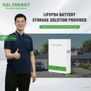 GSL ENERGY 48V 100ah 200ah 280ah Powerwall 51.2V LiFePO4 Battery CB CE UL IEC62619 Tier 1 Cells For Solar Energy Storage System