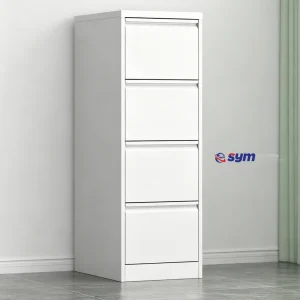 Recessed Handle Steel Lateral File Cabinet, Sleek Metal Document Filing Cabinet for Contemporary Meeting Rooms