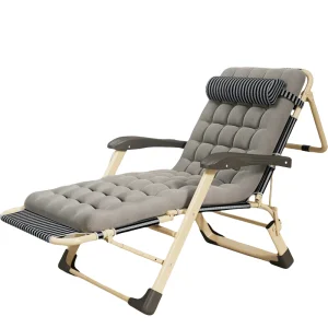 New Design Portable Foldable Lightweight Metal Beach Lounger Chaise Sun Lounger Bed
