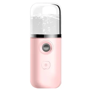USB Rechargeable Ionic Plastic Mini Pocket Mist Steamer Nano Facial Mister for Home Car Outdoor Hotel Use Portable Face Sprayer