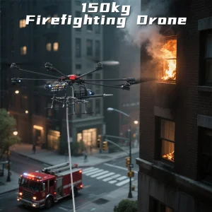 150kg Large Capacity Extinguisher Bomb Water Gun Hose Multi Mounting Design Firefighting Drones Long Range Drone Fire Fighting for Firing Fighters