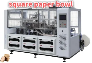Square Salad Paper Food Takeaway Bowls Forming Machine