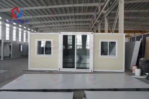 Earthquake Resistant Easily Movable Pre Assembled House Double Wing Expandable Container