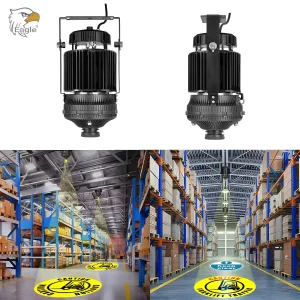 Señalización de advertencia de seguridad en almacén LED 250W proyector gobo de alta calidad proyección industrial