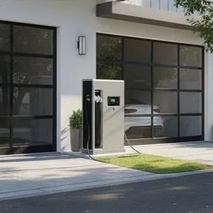 Outdoor 120kw Electric Car Charger with Cable Management System EV Charging Station New Condition