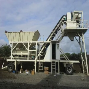 High Capacity 90m³/H Fully Automated Mobile Concrete Batching Plant