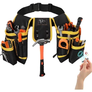 Kit de Ferramentas Multifuncional para Instalação e Manutenção de Carpintaria e Eletricista com Cinto de Carga Transfronteiriço