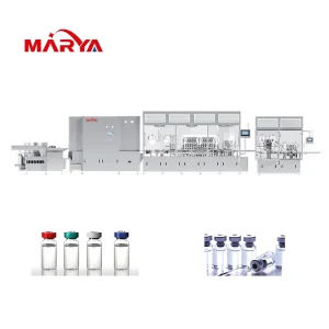 Máquina de Produção de Enchimento de Líquidos em Vial Otimizada pela Marya com Sistemas de Esterilização por Ar Quente e Injeção de Nitrogênio Pré/Pós