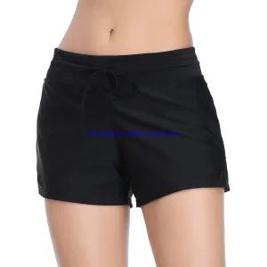 Wholesale Custom Hot Summer Ladies Swimsuit Shorts Side Split Adjustable Belly Control Beach Wear