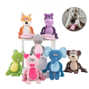 Cartoon Plush Dog Chew Toy
