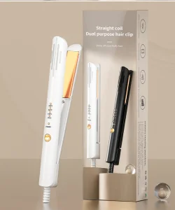 Adjustable Heat Straightener and Curling Iron Dual Voltage