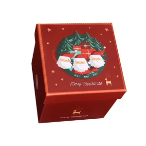 Luxury Rigid Christmas Gift Boxes with Ribbon Custom Printed Paper Packaging Box for Wholesale Holiday Gift Sets