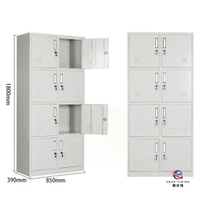 Industrial Style Steel Storage Cabinet Metal Office Cupboard for Workshop and Garage Tools Storage Heavy Duty