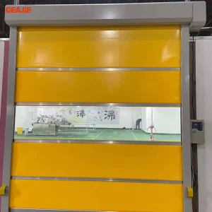 Automatic Commercial Rapid Roll up Sheet Shutter PVC High Speed Door