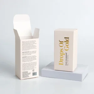 Custom Luxury Cosmetic Packaging Box For Face Oil Serum Printed Paper Folding Carton OEM Manufacturer