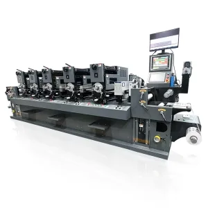 HTL320-5C Intermittent Letterpress Label Printing Machine