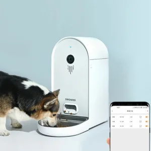6L Smart Automatic Pet Feeder for Cats &amp; Dogs: Timed &amp; Portion Control with Visible Hopper