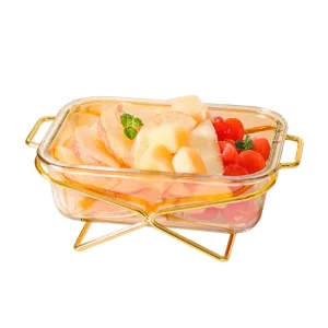 Glass food warming tray