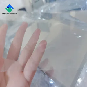 Jiangtai Clear Pet Anti Static Plastic Sheet Silicone Coated Film 0.15-1.5mm Eco-Friendly Transparent Pet Sheet Roll