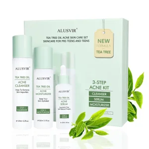 Natural Organic Tea Tree Skincare Set for Childrens Acne