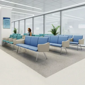 Hospital Leather Seating for Modern Waiting Rooms