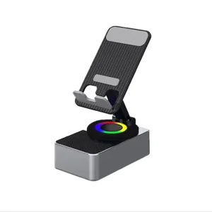 Custom Four-In-One Rechargeable Model Tablet Phone Stand Wireless Bluetooth Speaker Desktop 360 Rotating Sound Suppliers, Factories