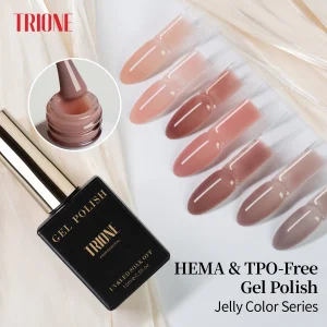 Summer Pink Jelly Gel Nail Polish Set