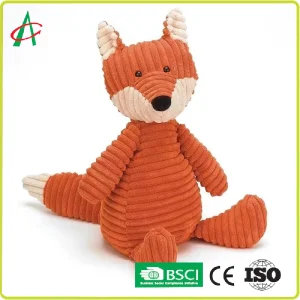 Orange Fox Doll OEM Handmade Soft Plush Toys for Kids